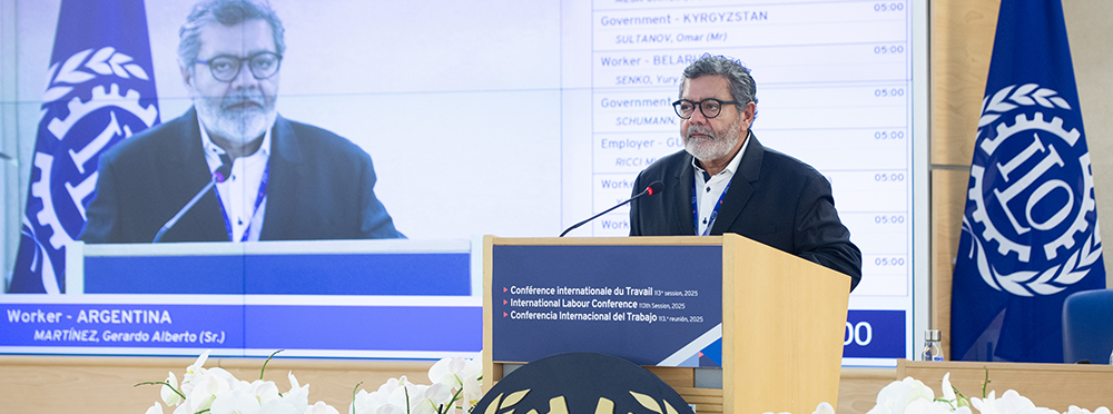 GERARDO MART&Iacute;NEZ EN LA 113a. CONFERENCIA DE LA OIT 