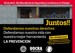 28 de abril - D&iacute;a Mundial de la Seguridad y la salud En el Trabajo