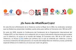 Declaraci&oacute;n conjunta de la CSI y Federaciones Sindicales Internacionales.