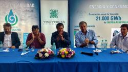 Gerardo Martinez firm&oacute; convenio con la Entidad Binacional Yacireta para la capacitaci&oacute;n profesional