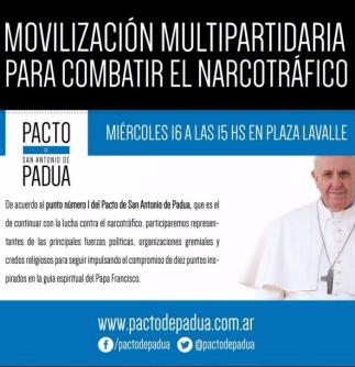 Participaci&oacute;n de la UOCRA en movilizaci&oacute;n multipartidaria para combatir el narcotr&aacute;fico