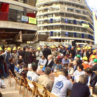 THE ACT FEATURED THE PRESENCE OF PRESIDENT MACRI AT VILLA OL&Iacute;MPICA WORKSITE