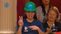 El Presidente Alberto Fern&aacute;ndez y su reconocimiento a Gisela Segovia, trabajadora de la UOCRA