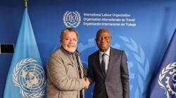 REUNI&Oacute;N DE GERARDO MARTINEZ CON GILBERT HOUNGBO.