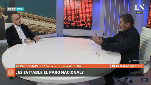 Foto de la entrevista a Gerardo Martinez