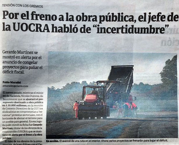 Foto de la entrevista a Gerardo Martinez